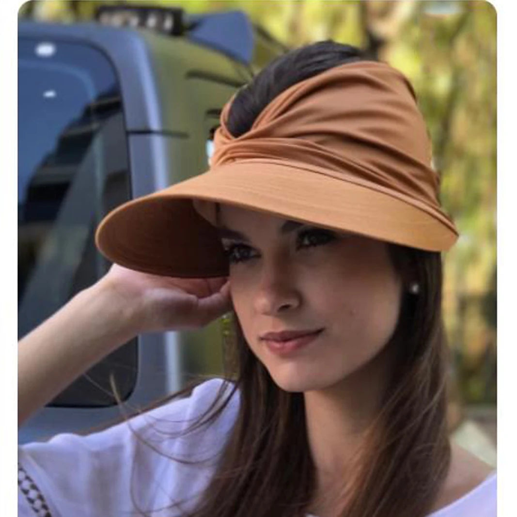 summer hats for women Anti-UV Wide Brim Visor Caps Summer Travel Cap Fashion Beach Sun hat Sun Protection