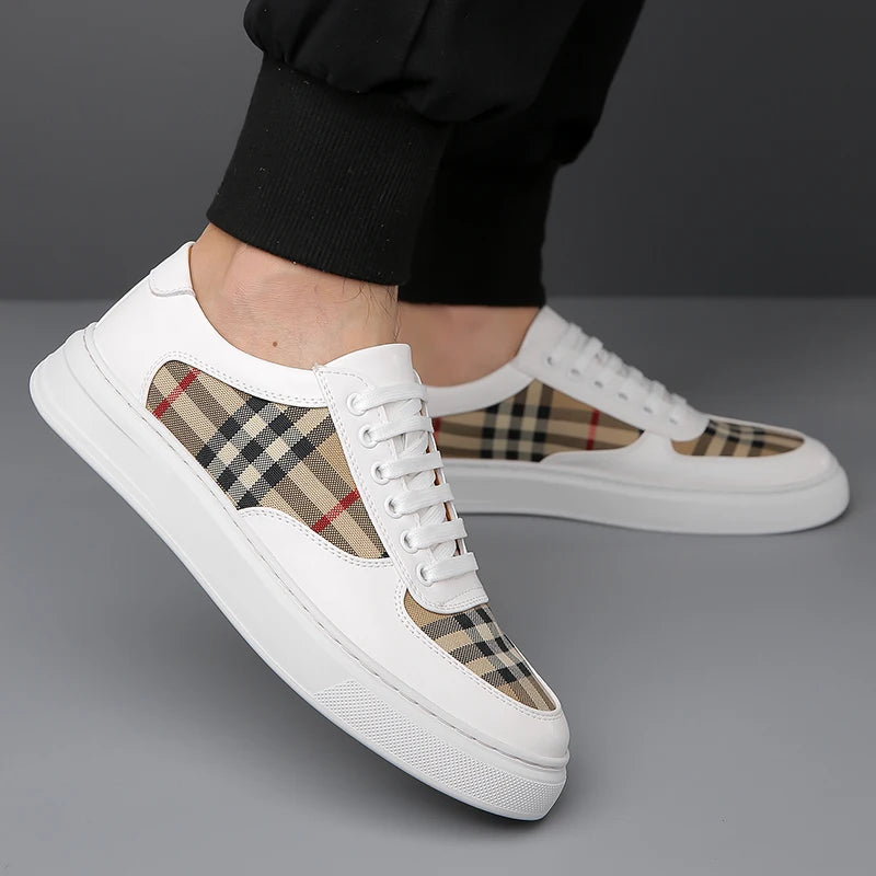 Men's White Shoes, Couple Casual Skate Shoes, Comfortable Sports Shoes, Light Walking Women's Tennis Shoes for 2025