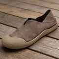 Men's Leather Loafers Shoes Wide Toe Retro Soft-soled Flat Summer Drivening Shoes Women Shoes 39-44