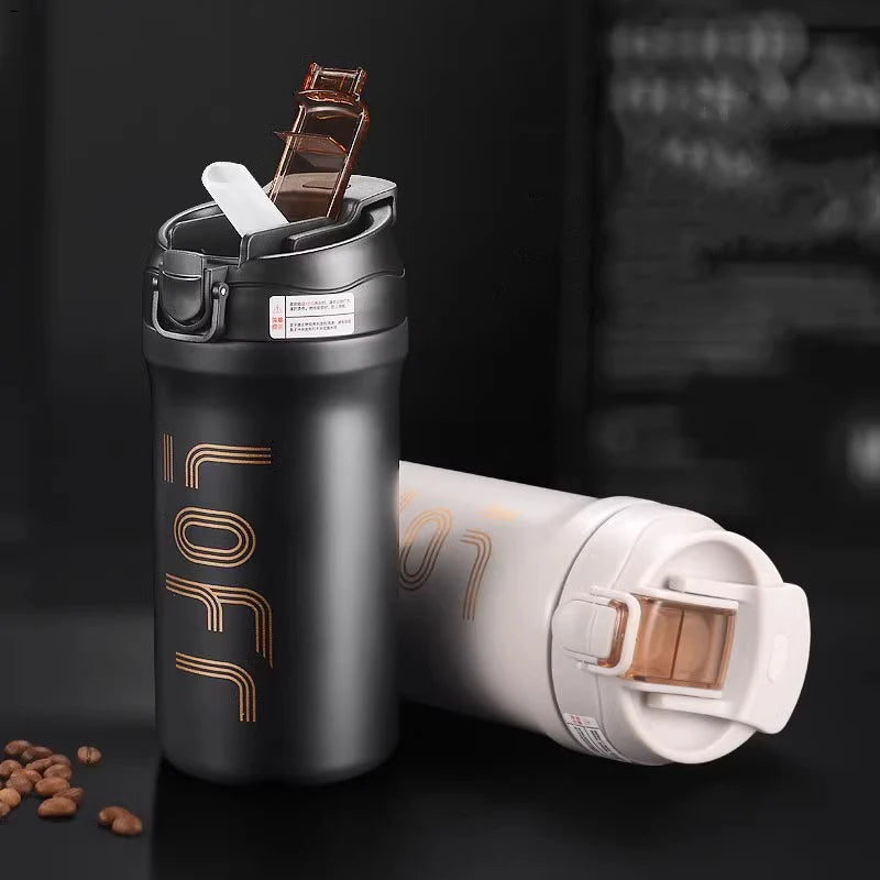 Coffee thermal mug Stainless Steel Thermos Tumbler Cups Vacuum Flask thermo Water Bottle Tea Mug Thermocup commercial affairs