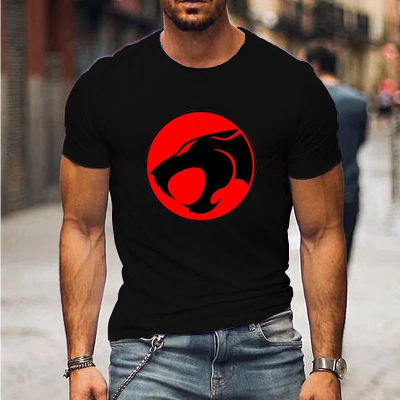Summer Anime Thundercats 3D Print T-Shirts Streetwear Men Casual Oversized O-Neck Short Sleeved T Shirt Tees Tops Clothing