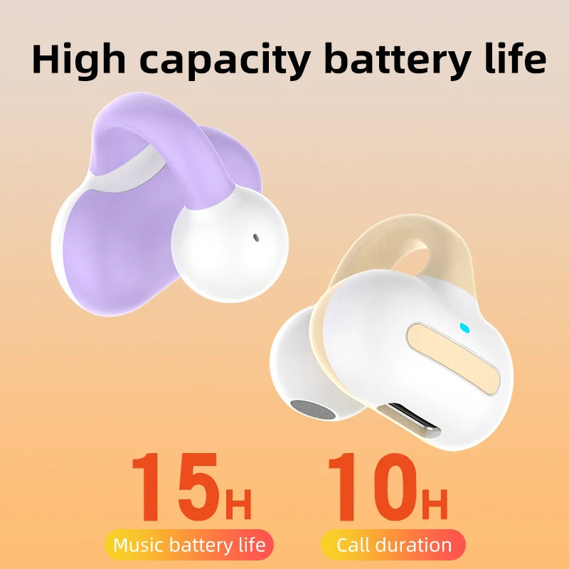 Bluetooth earphones, single ear clip on design, comfortable to wear, small and convenient in terms of bone conduction