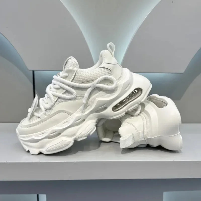 New Trendy Men's Shoes Thick Soled Tall Fashion Casual Shoes Comfortable Soft Soled Mountaineering Sports Shoes Sneakers Men