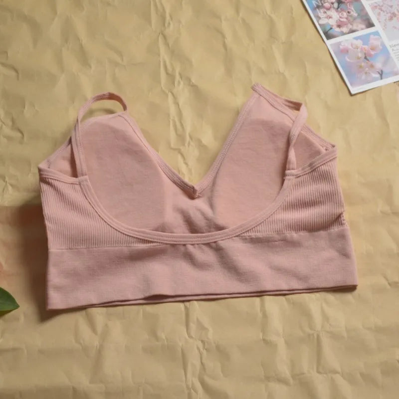 Women's Seamless  Underwear Set Bra And Thongs LingerieLow Waist Panties Pushup Bralette Sexy Female Woman Clothes Below