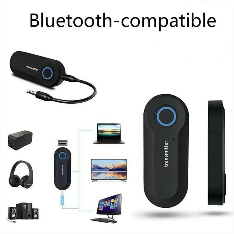 Bluetooth 4.0 Audio Transmitter | 3.5mm Jack USB Powered | Wireless Audio for TV/PC/MP3 to Headphones/Speakers