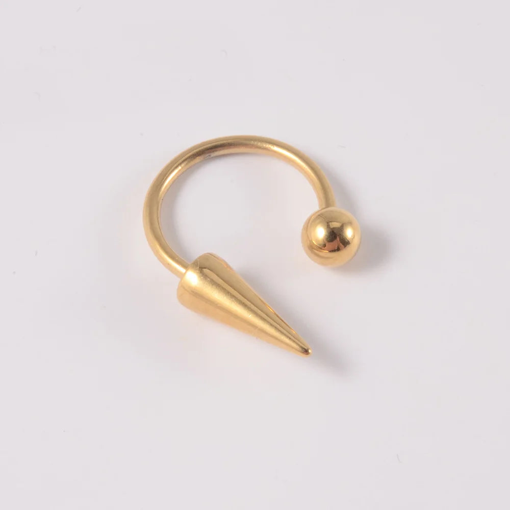 1-5Pcs Lip Ring Charm Piercing Lip Ring Stainless Steel C-Shaped Lip Lip Piercing Body Jewelry 16Gauge For Girl and Men