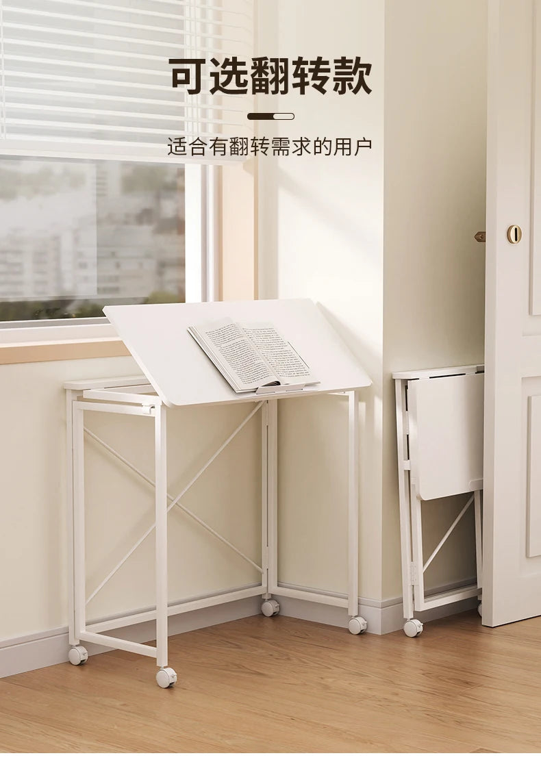 Foldable Laptop Desk for Home And Bedside Use Space-Saving Multifunctional Junior High Student Study Table