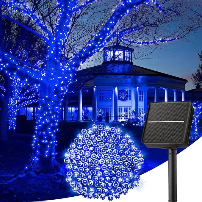 LED Solar String Lights Fairy Lights 8 Lighting Modes Waterproof Suitable for Outdoor Gardens Weddings Parties Dances