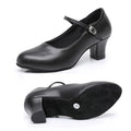New women's dance shoes Latin party Social Dancing tango jazz elegant dance shoes closed toe black modern dance shoes 35-45