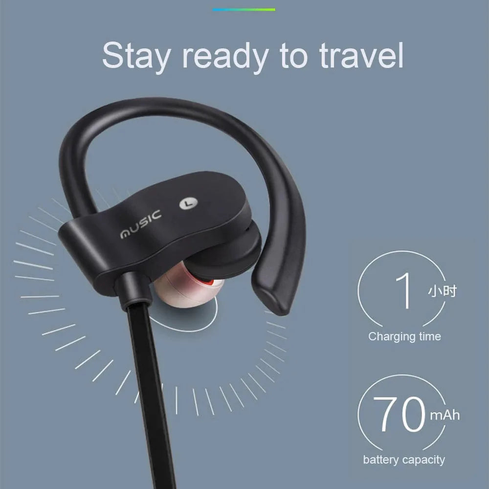 Wireless Bluetooth 4.1 Earphones Stereo Headset Music TWS Sports Headset Gaming Handsfree Waterproof Headphones For Mobile Phone