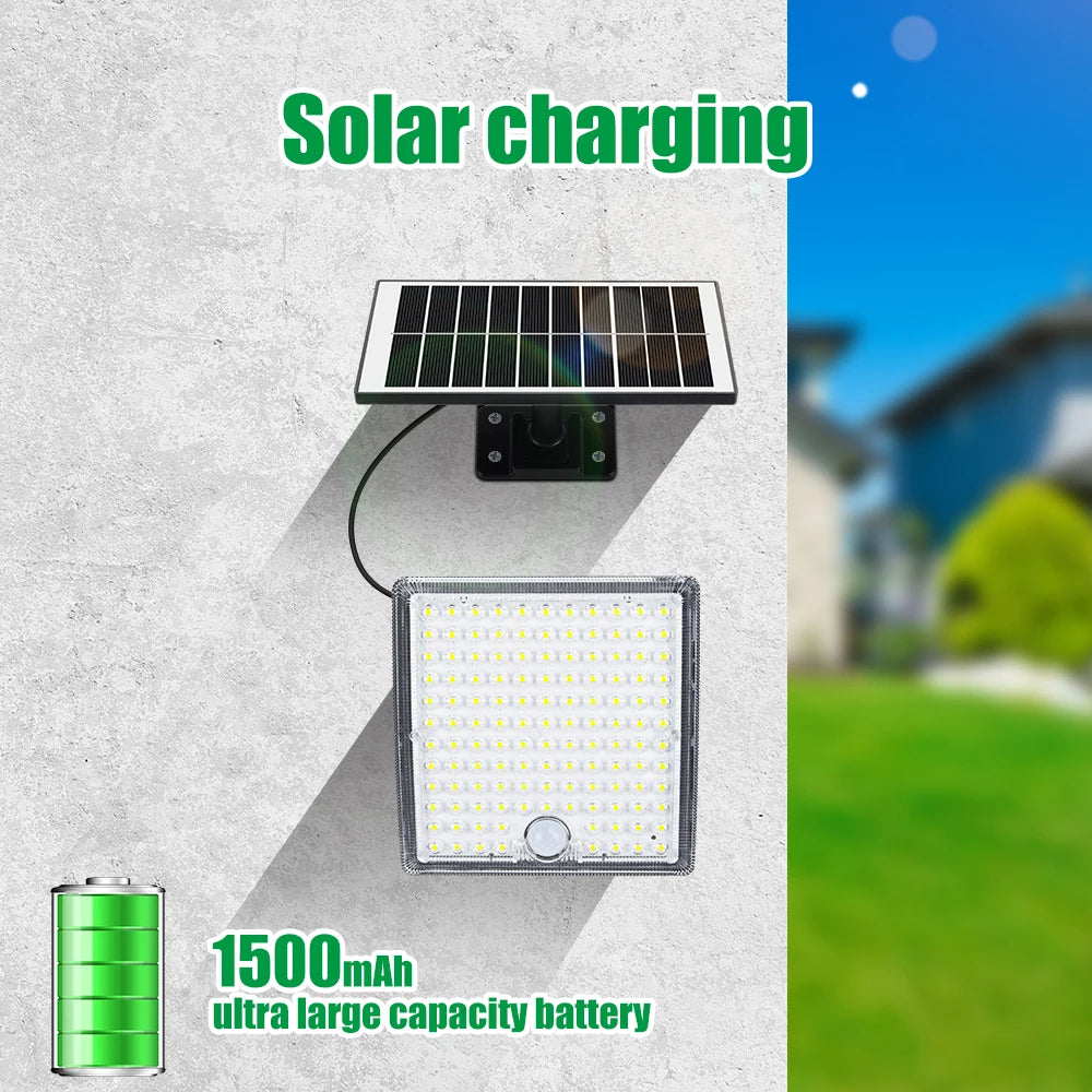 Solar Lights 126/234 LEDs Solar Security Lights Outdoor Garden Motion Sensor 3 Modes Waterproof Split Solar Flood Wall Lights