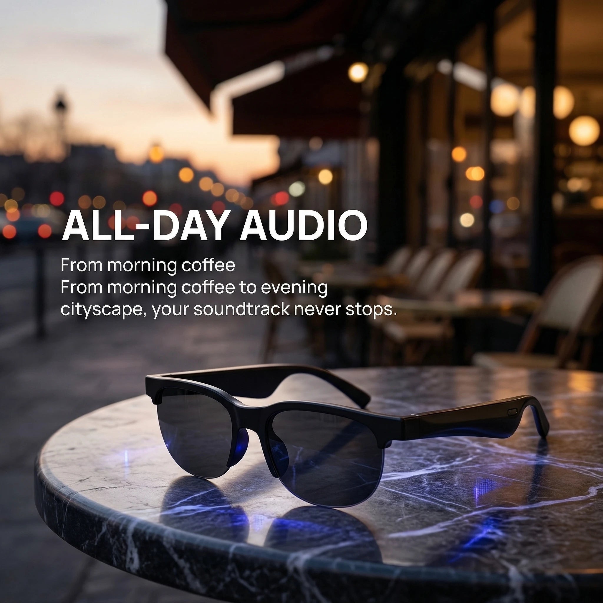 Bluetooth smart wireless glasses, multi-functional, for listening to music, making phone calls, sports, and driving