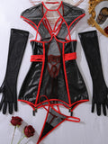 Lingerie Sexy Sheer Mesh Porn Top Crotchless Skirt Naked Bandage Women Underwear Uncensored Erotic Costume
