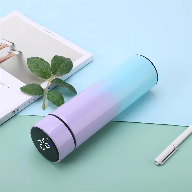 Custom Name Intelligent Digital Thermos Water Cup Touch Display Temperature Stainless Steel Creative Thermoses Coffee Mug Gifts