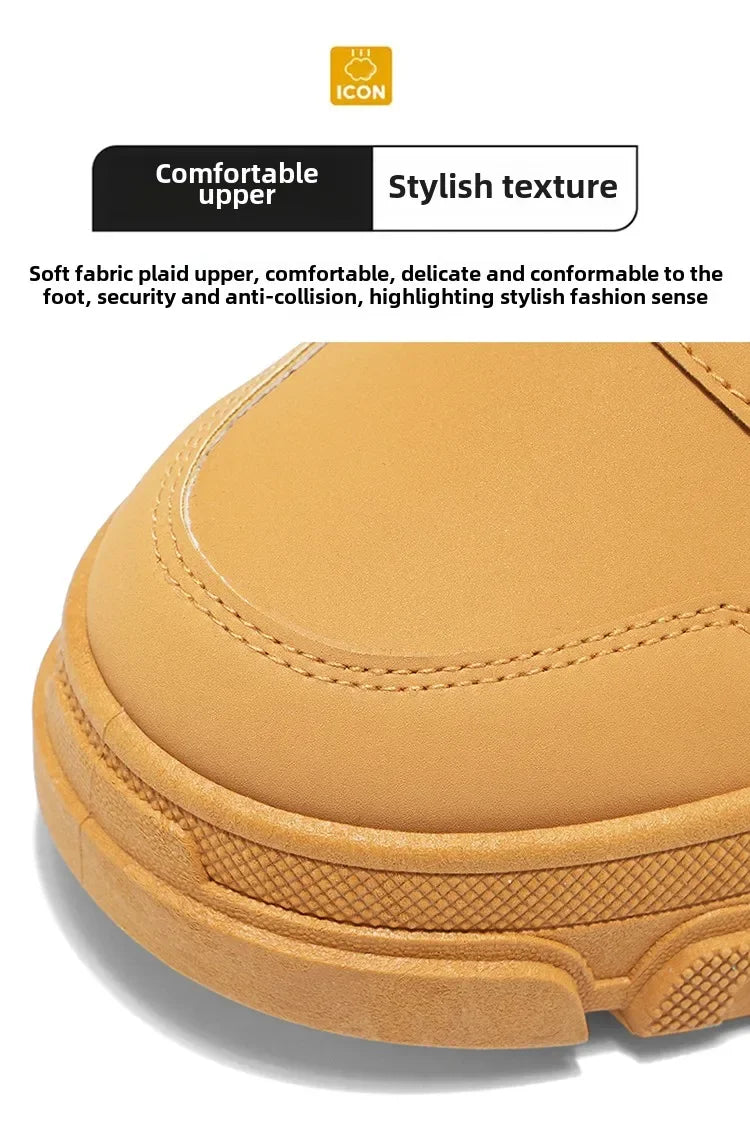 New Men's Shoes Low-top Rotating Buckle Sports Casual Trendy Outdoor Waterproof Work Shoes EVA Sole Rubber Zapatillas Hombre