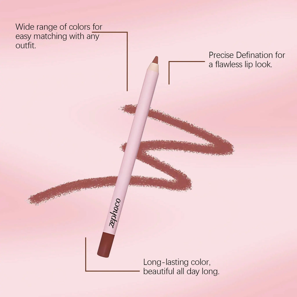 Long Lasting Waterproof Matte Lip Liner Peel-Off Lip Tattoo Tint Precise Reddish Brown Lip Contour Stain New