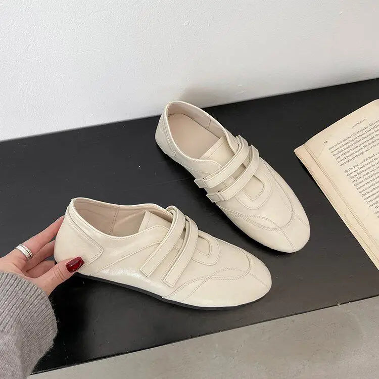 Women's Sneakers Flats Sport Shoes Fashion Loafers Shoes Casual Running Shoes Ballet Designer Walking Retro New Mujer Zapatos