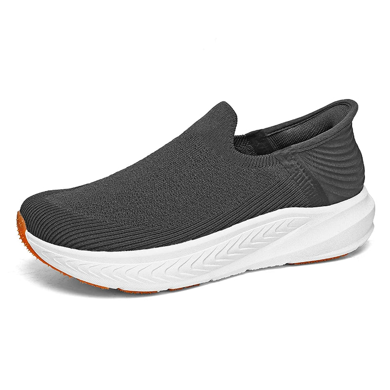 Slip on Wide Toe Men Barefoot Shoes Outdoor Casual Sneakers Breathable Lightweight Walking Running Shoes Zero Soles Sport Shoes