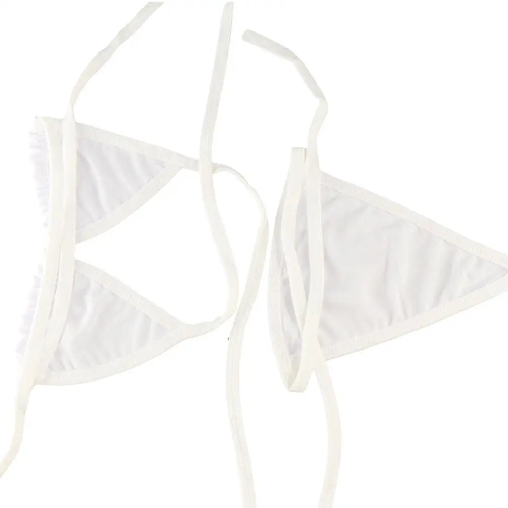Lingerie Women Bra G-String Tops Bikini Set Swimsuit Micro Swimwear