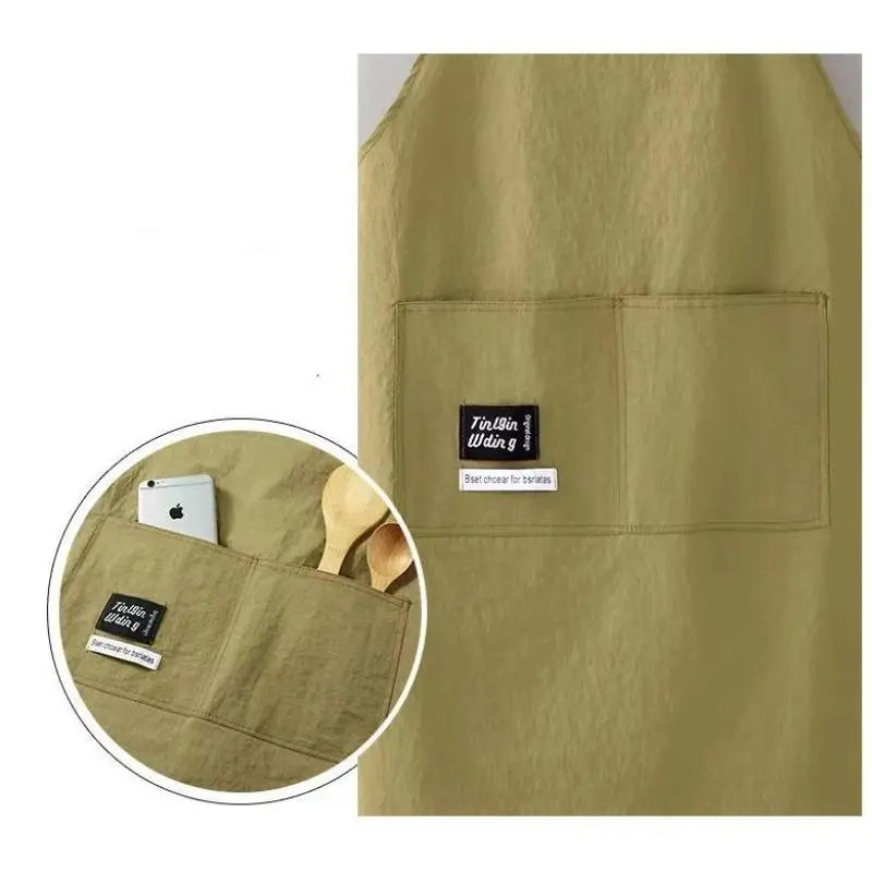 Z. Cooking Kitchen Aprons Breathable Wear Resistant Adult Waist Aprons Anti Fouling Soft Restaurant Work Clothes Home