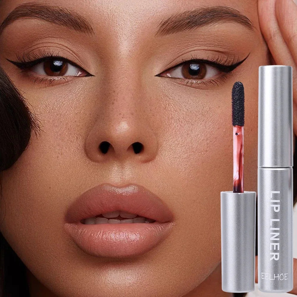 Waterproof Lip Liner Peel Off Tattoo Lipgloss Waterproof Long Lasting Matte Lip Tint Brown Contour Tear-off Lips Stain Cosmetic