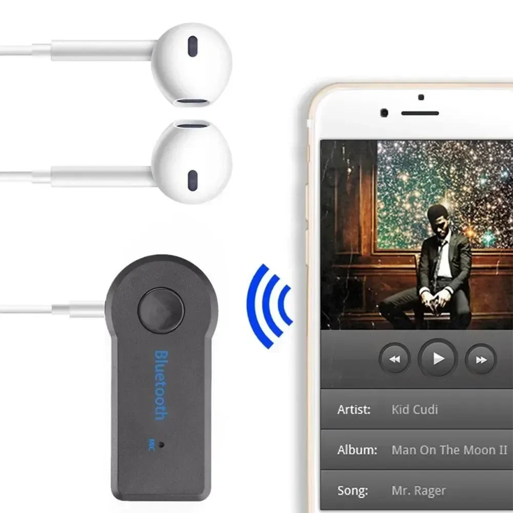 Wireless Bluetooth AUX Car Bluetooth 5.0 Receiver,3.5mm Socket Adapter,Audio Converter Mobile Phone Hands-Free Stereo