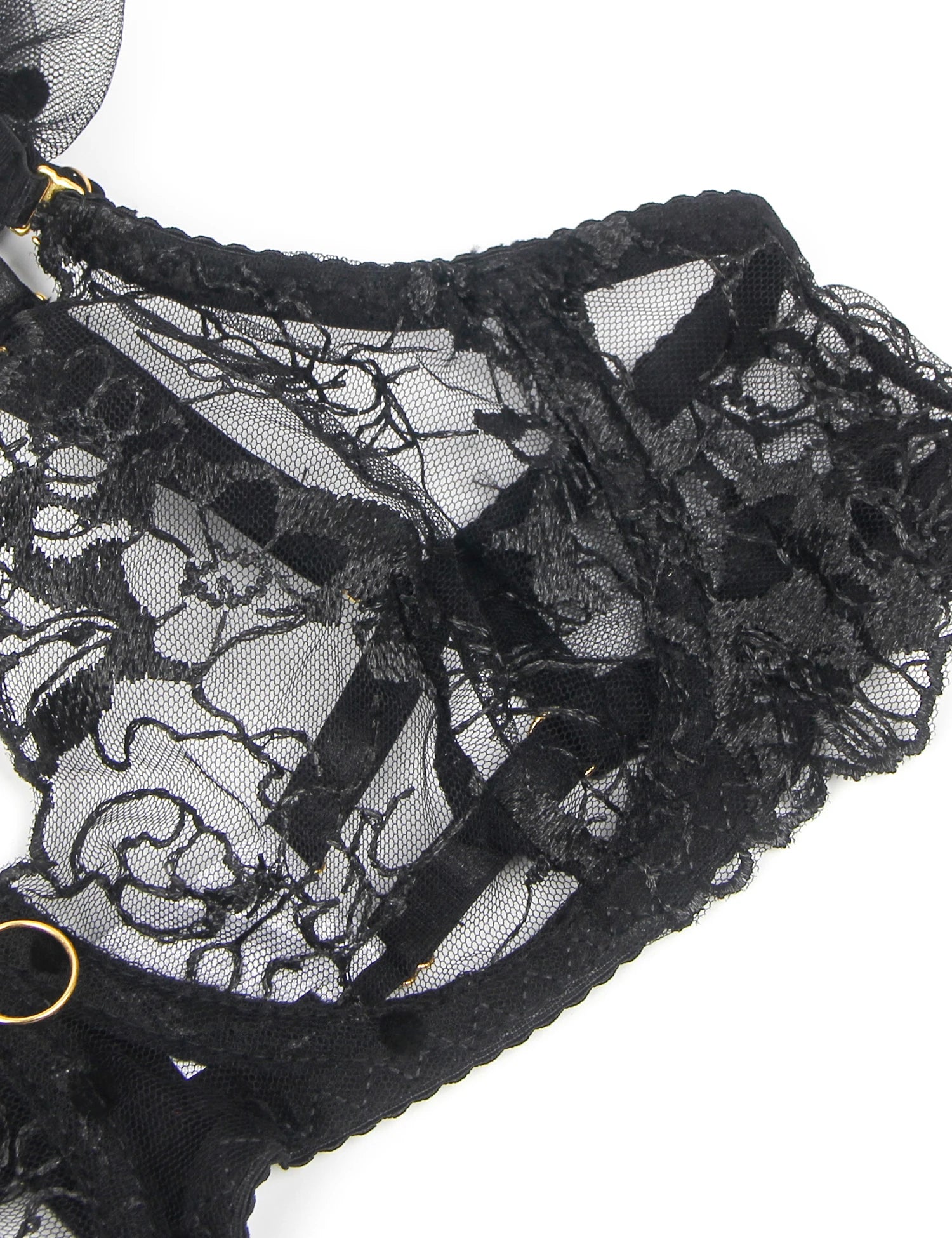 Bra Panty Set White Sexy Embroidery Lace Garter Belts Panties Leg Rings Erotic 2 piece Lingerie Set + Underwire Female Underwear