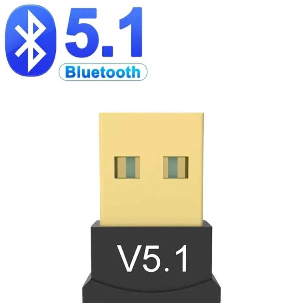 USB Bluetooth 5.3 Adapter Transmitter Receiver Bluetooth Dongle Wireless USB Bluetooth 5.1 Audio Adapter for Computer PC Laptop