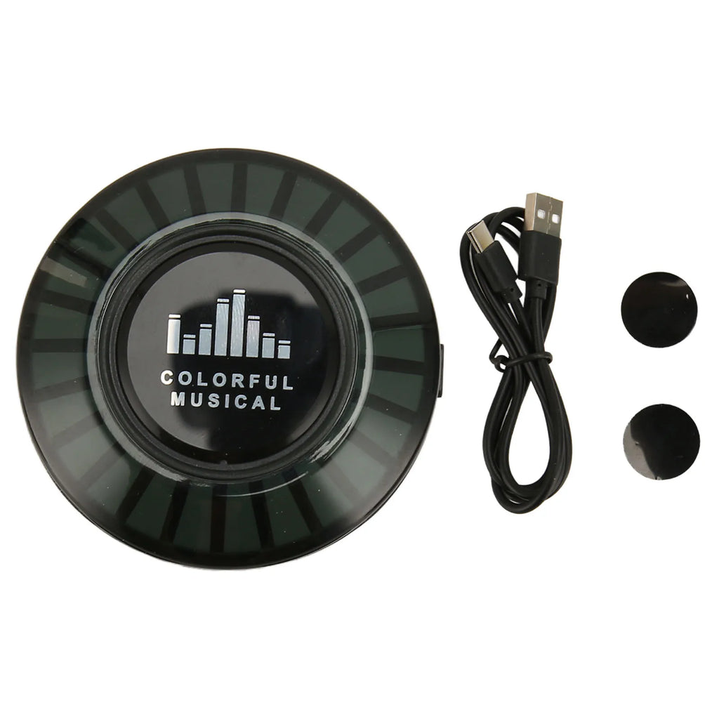 Wireless Bluetooth 5.0 Speaker Bone Conduction Speaker Black USB Rechargeable Easy Pairing 400mAh RGB Rhythm Lights for Travel
