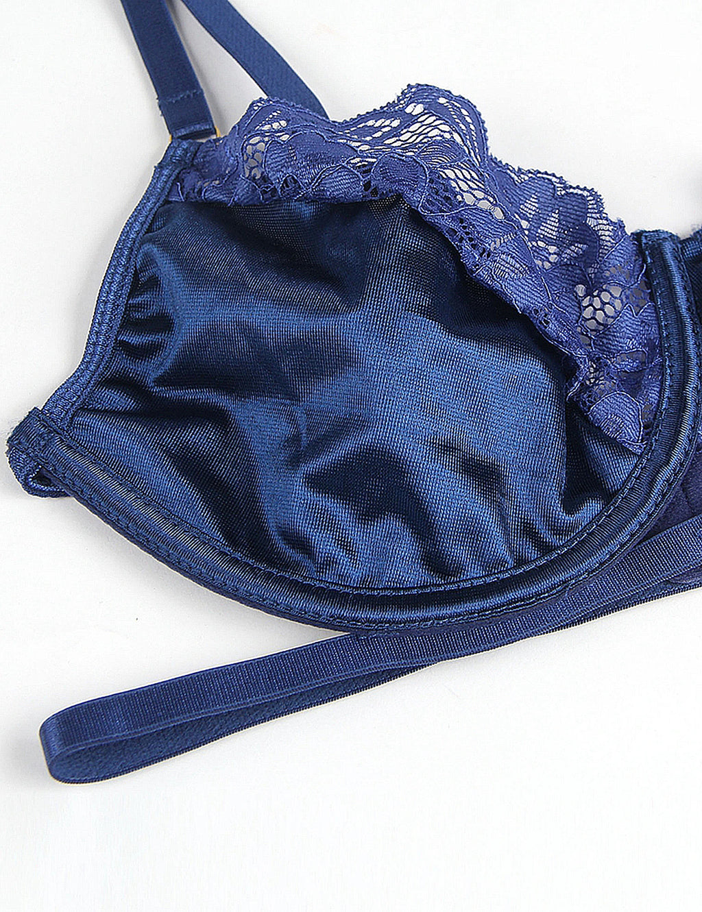 Comeondear Delicate Lace Stitching Exquisite Metal Buckle Bra Set And Garter Belt Panty Erotic Lingerie Hot Underwear Two Pieces