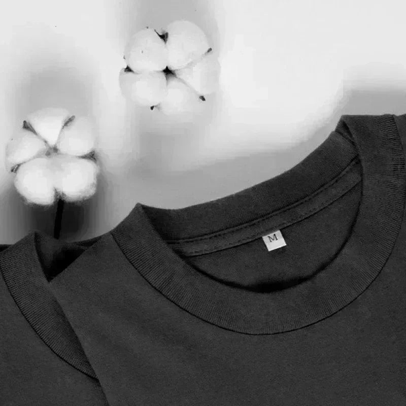 Summer fashion hit - simple printed short-sleeved T-shirt. Comfortable and breathable clothing.
