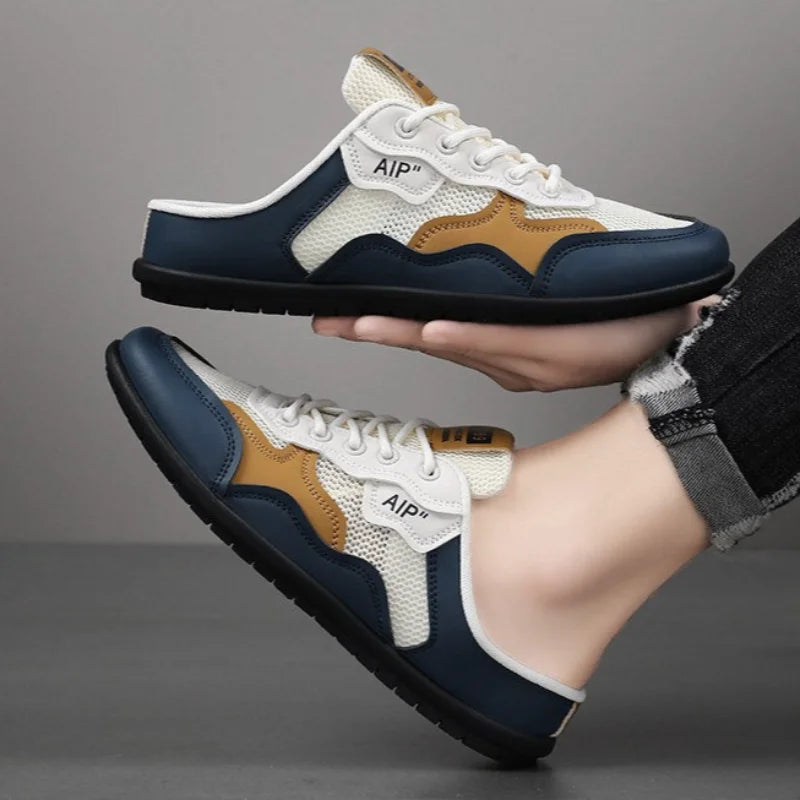 Summer Man Casual Half Slippers Breathable Soft-soled Support Leisure Flats Shoes Outdoor Light No Slip Men Sneakers Sandals 슬리퍼
