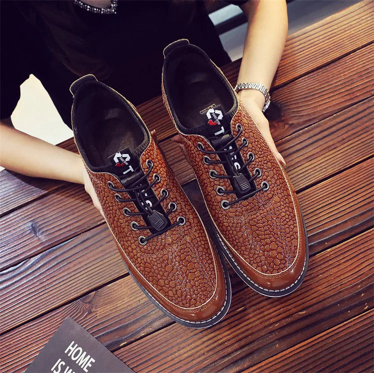 Men's Shoes Soft Bottom Soft Leather Casual Shoes New Spring Trendy Design Men's Footwear Men's Sports Shoe Zapatos Para Hombre
