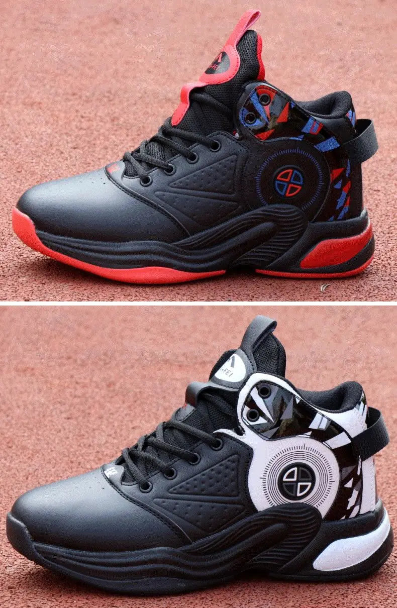 Men's High-Top Basketball Shoes New Wear-Resistant Sports Sneakers Athletic Outdoor Casual Training Boots