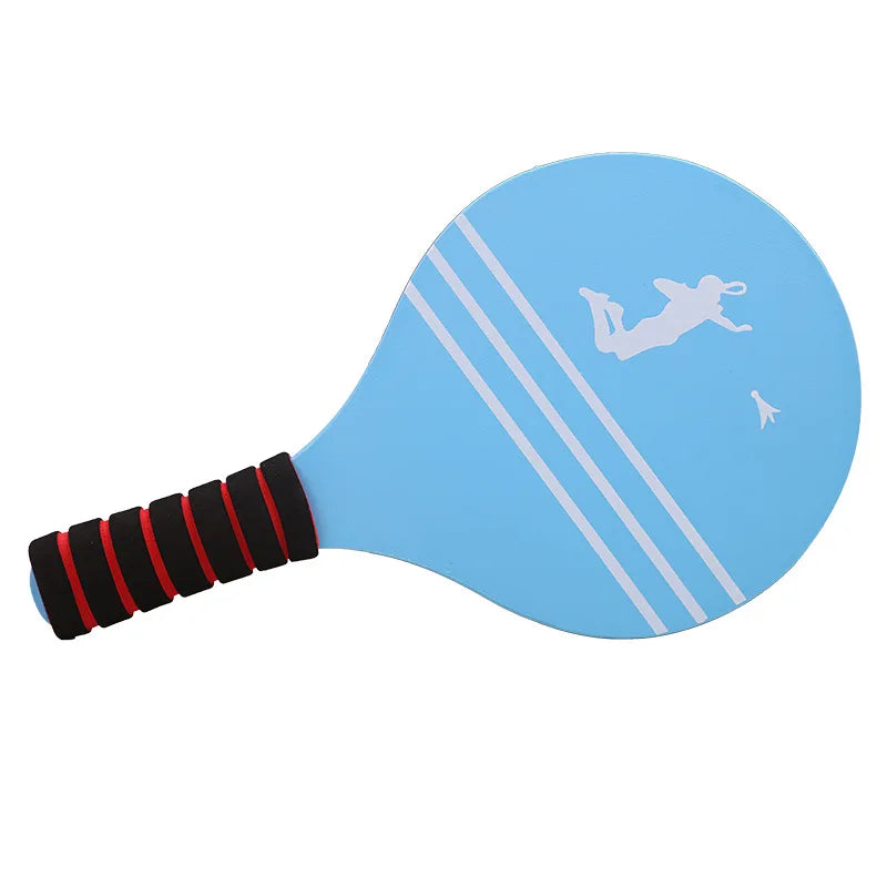 1Set Beach Tennis and Badminton Racket Paddle Set Paddle Ball Jazzminton Game Summer Open Spaces Park Beach Playing