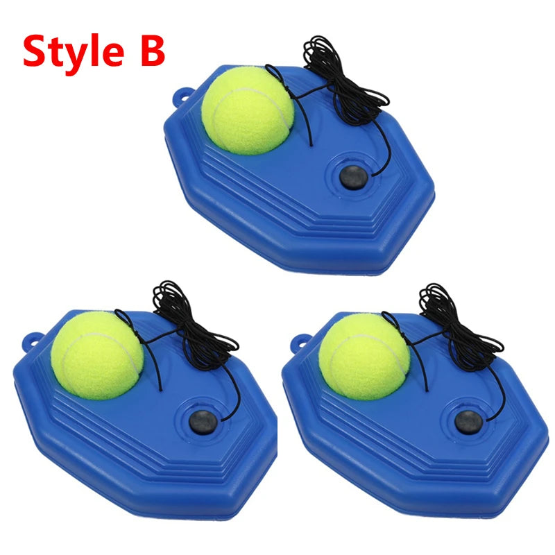 1 Set Tennis Trainer With Tennis Bounce Ball And Practice Ropes, Suitable For Indoor Outdoor Tennis Training