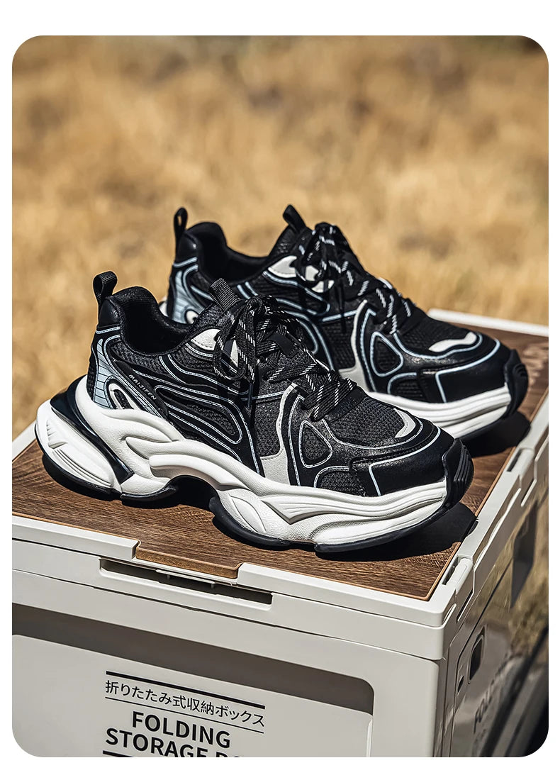 Men's Casual Sports Shoes New Arrivals for Autumn and Winter Retro Old-style Sneakers Anti-slip and Durable Sports Running Shoes