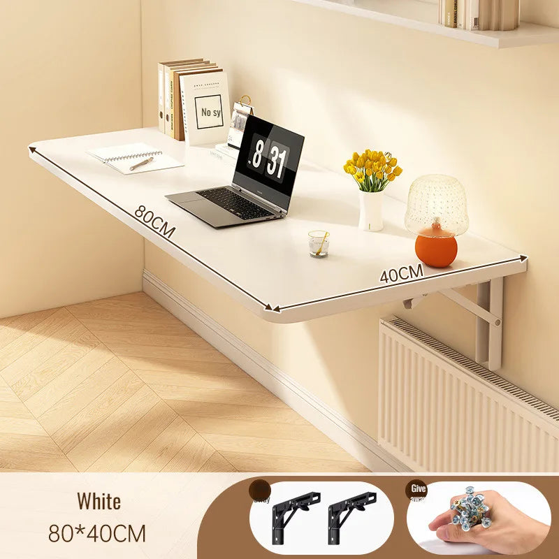 Household Wall Mounted Foldable Desk Waterproof and Anti Fouling Panel Multi Functional Suspended Wall Table