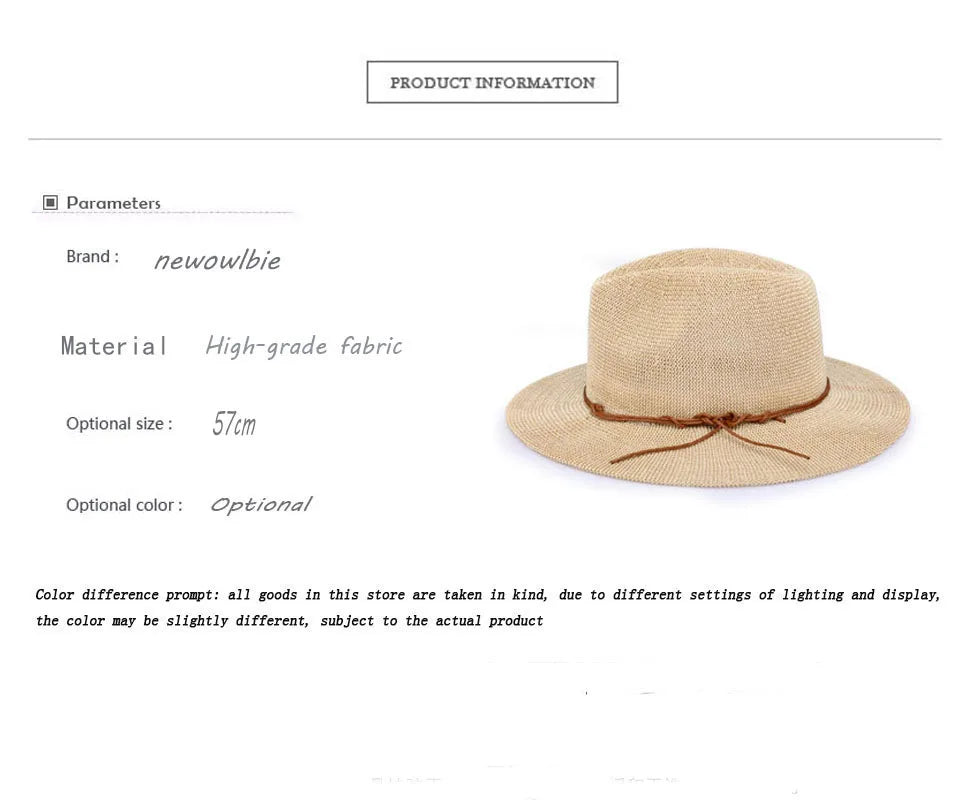 Summer hat new straw yarn lady's sun hat ，Sun and ultraviolet protection，Wide brimmed straw hat