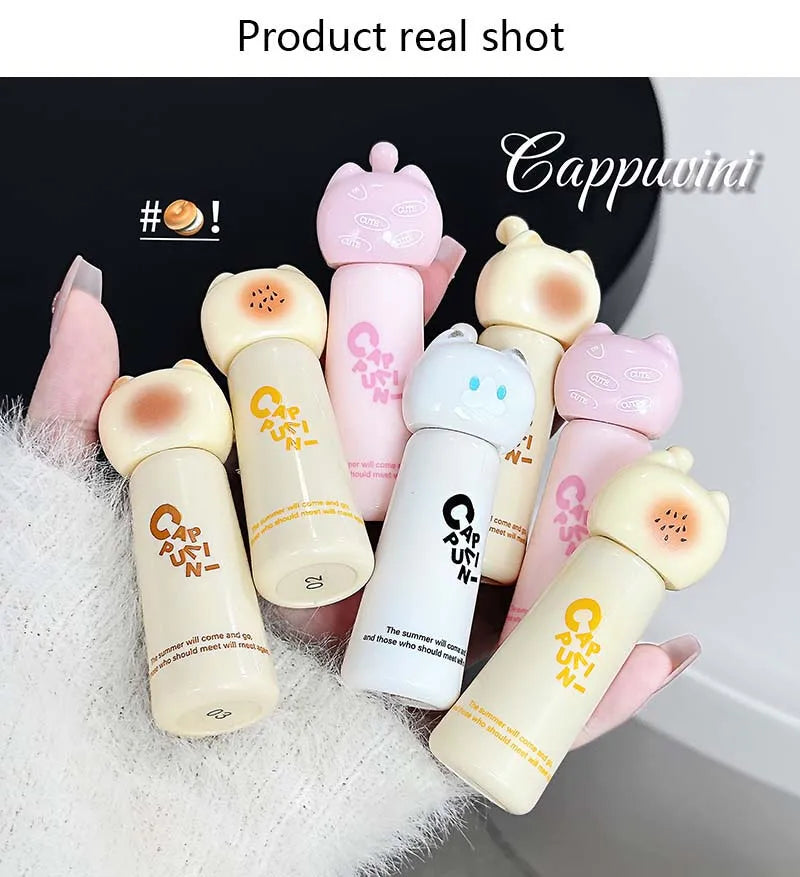 Cute Cat Lip Gloss - Moisturizing Smooth and Long-lasting Lip Glaze - 4 Shades Easy to Apply Lip Stain for Beginners