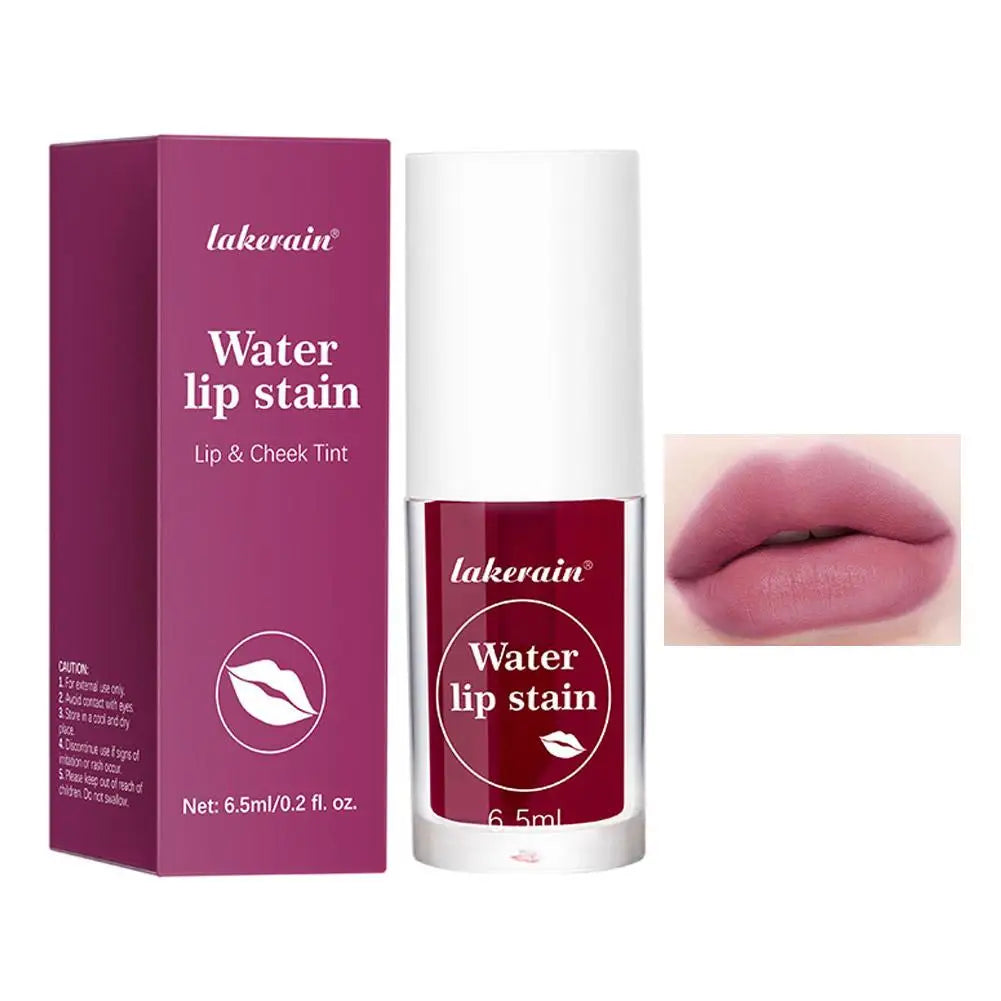 Lakerian Water Lip Stain Moisturizing Water Tint Lip Glaze Long Lasting Hydration Non-Stick Waterproof Lip Tint Natural Makeup