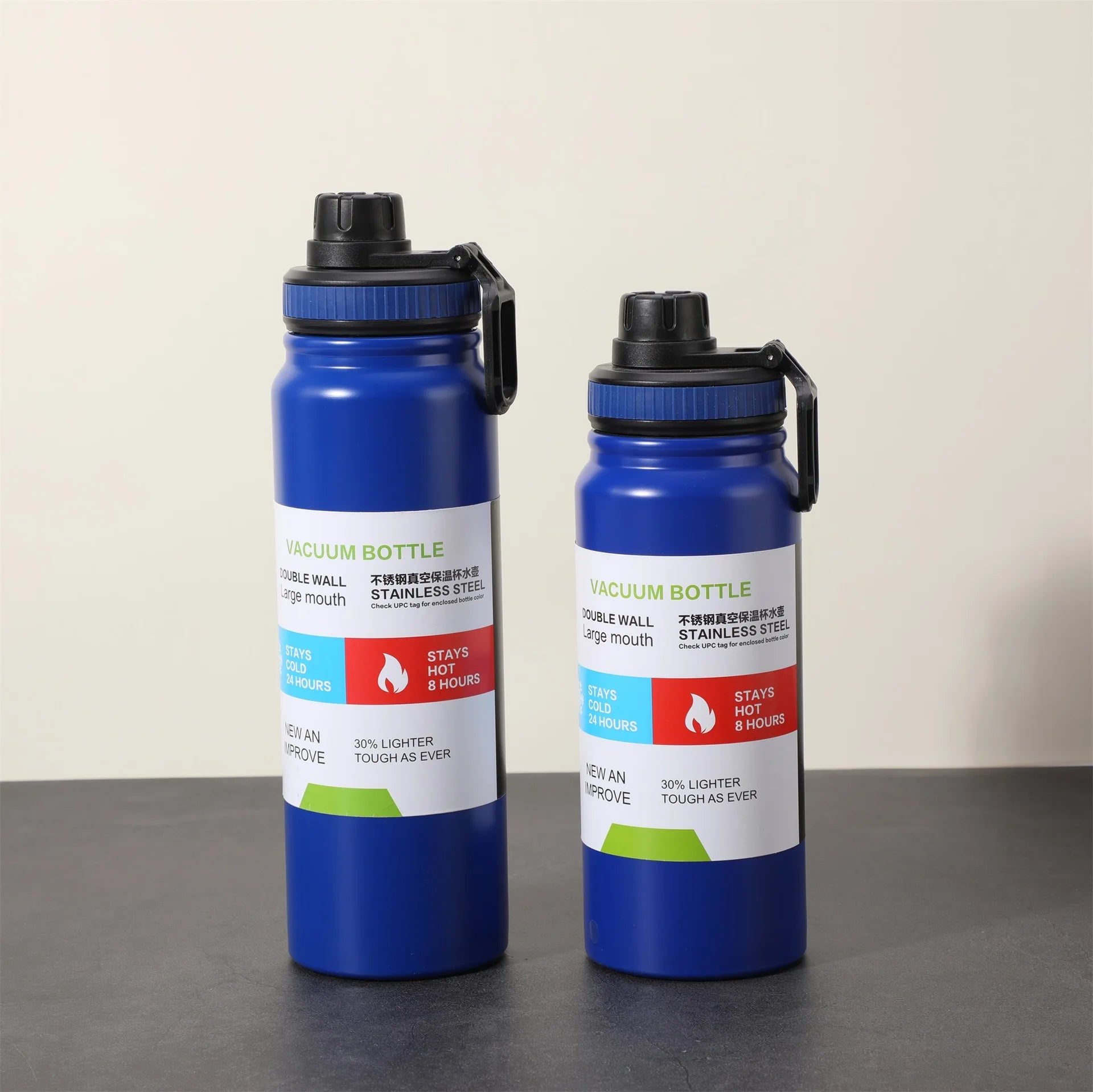 600/800/1000ML Thermos Bottle Stainless Steel Car Thermal Cup Keeps Cold and Heat Thermal Mug Sports Insulated Cup Vacuum Flask