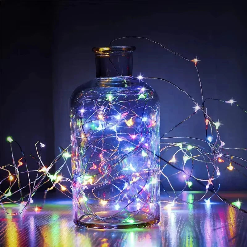 Solar String Fairy Lights 12M 100LED / 22M 200 LED Waterproof Outdoor Garland Solar Power Lamp Christmas For Garden Decoration