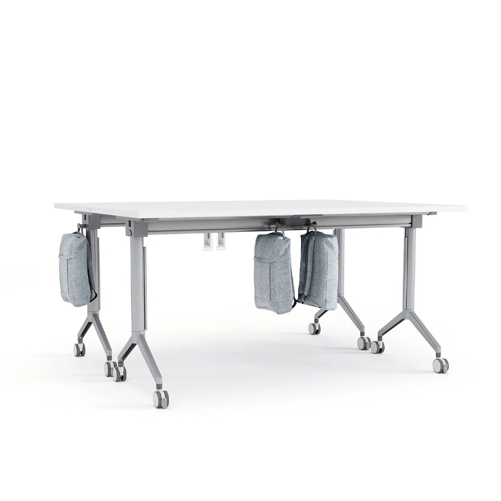Modern Design Foldable Table With Wheels For Office For Business Meeting & Training Room Easy To Move & Store