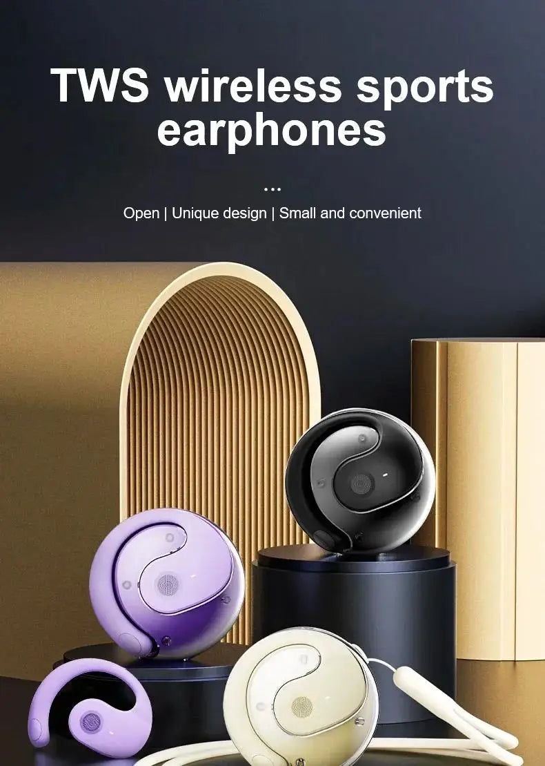 Wireless Headphones Bluetooth 5.4 Headset With Mic HiFi Stereo Sound Earphones Smart Touch Sports Waterproof Earbuds For iPhone