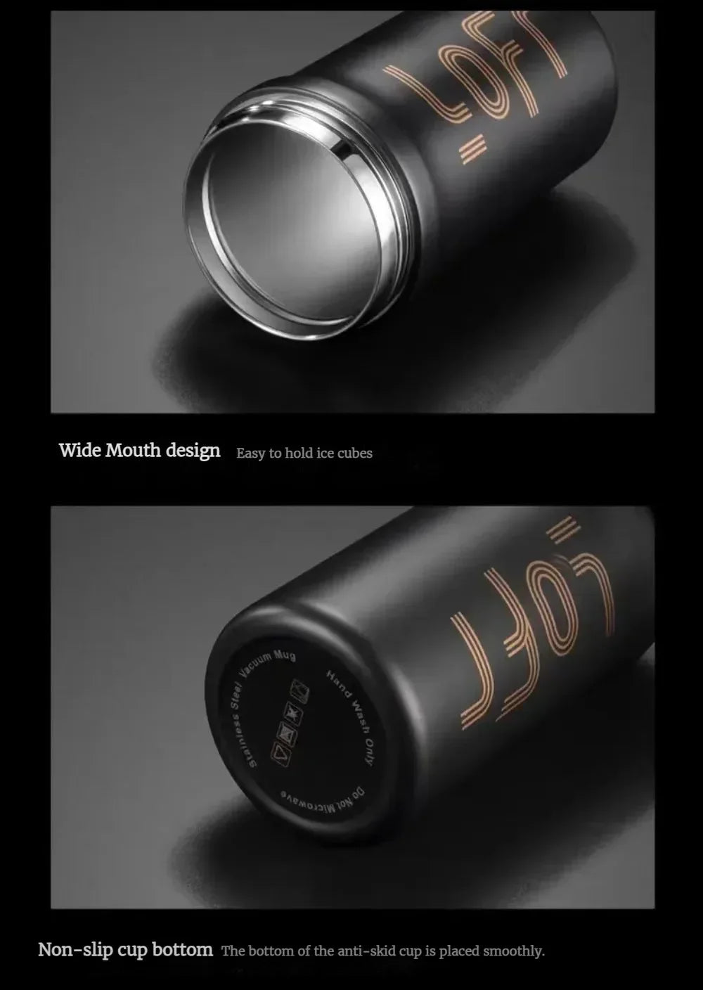 600ml/21OZ Thermal Coffee Mug with Straw Double Wall Insulated Sublimation Tumble Leakproof Water Thermos Portable Coffee Cup