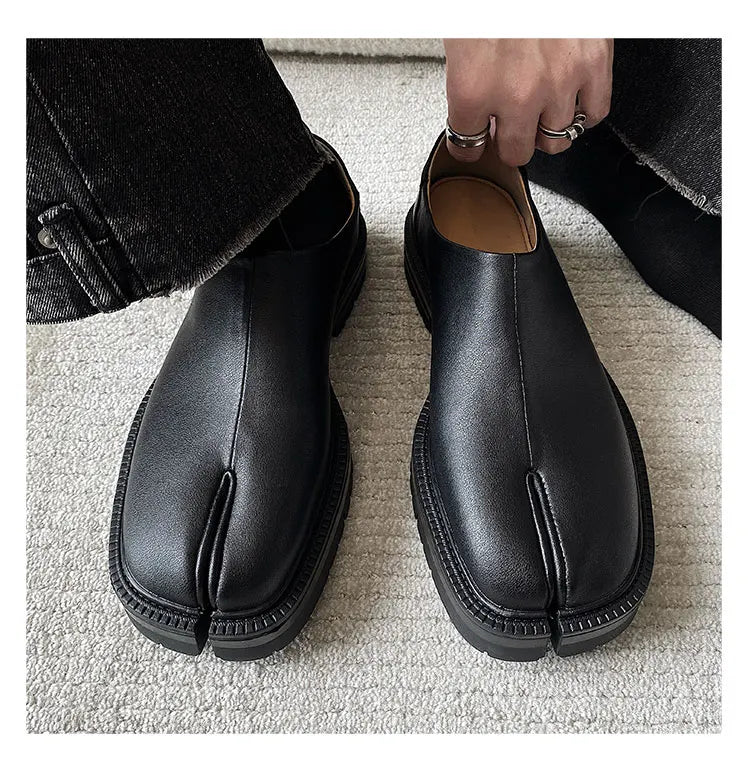 Shoes for Men Women Genuine Leather Classic Split Toe Shoes Casual Shoes Unisex Flat Shoe Comfortable Design Men Shoe Zapatos