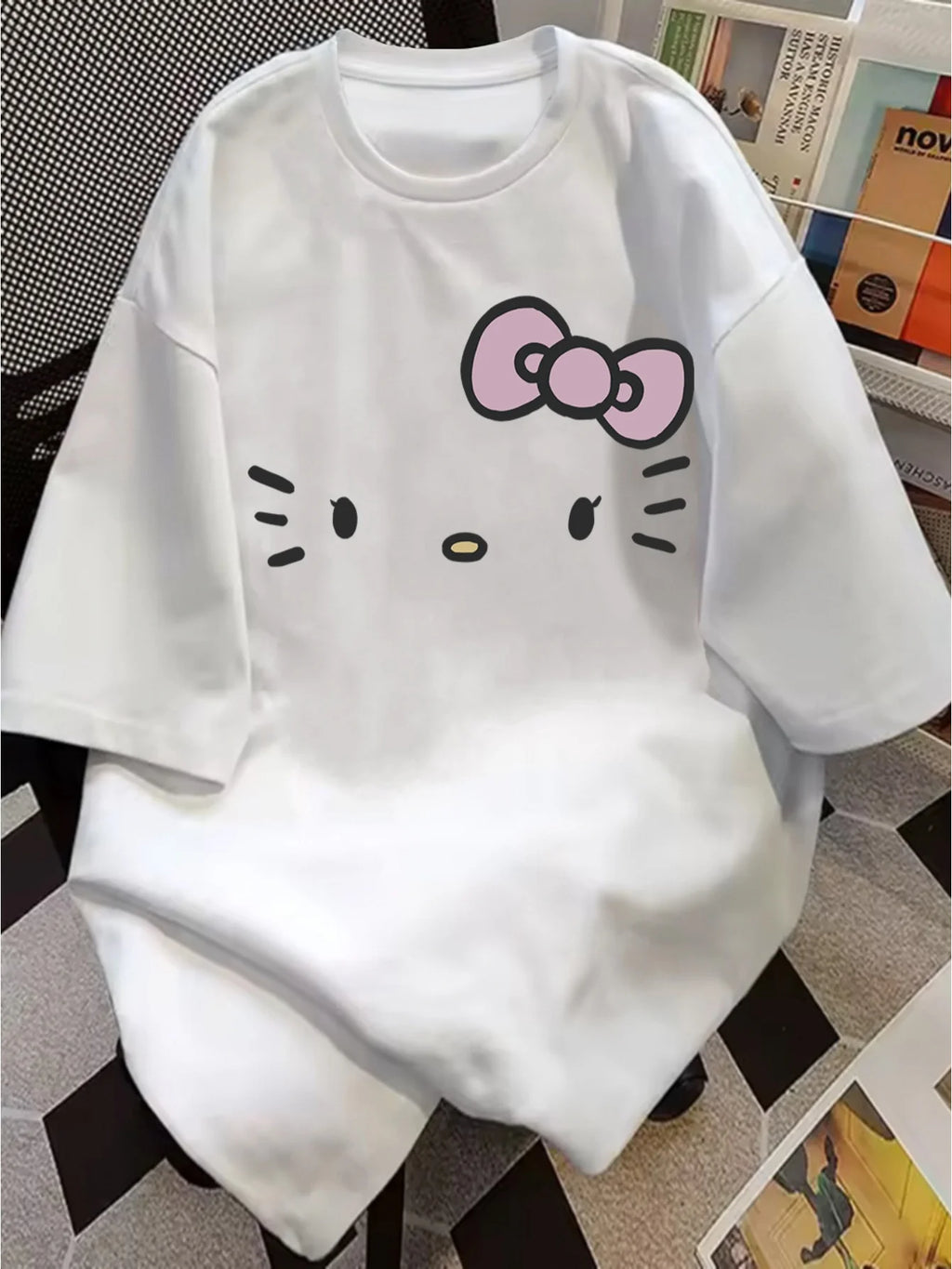 Summer Children T-shirt  Sanrio Simple Comfortable Versatile Basic Style Breathable Fabric 100% Pure Cotton Material Fashionable