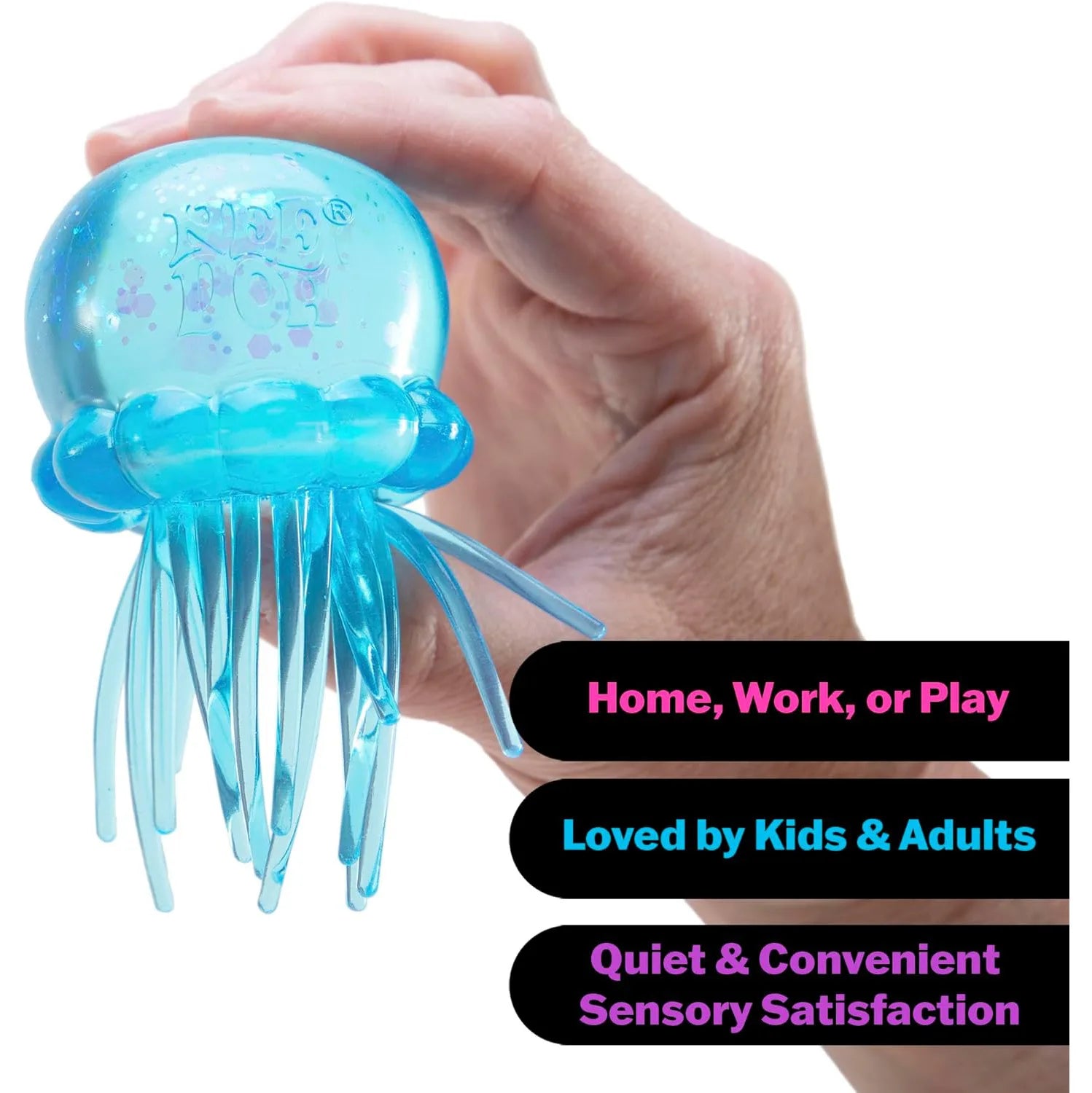 Needoh Jellyfish Squish Beach Water Play Octopus Toy Outdoor Squeeze Toy Simulated Octopus Stress Balls Relief Fidget Toy
