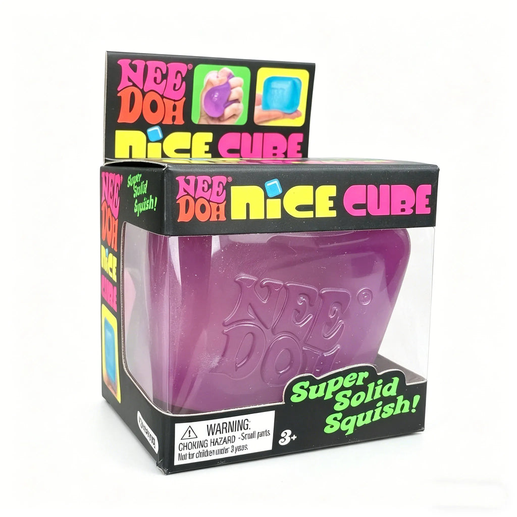 Needoh Nice Cube Fidget Focus Toy, Sensory Stress Relief Cube for Anxiety Relief Adults & Kids